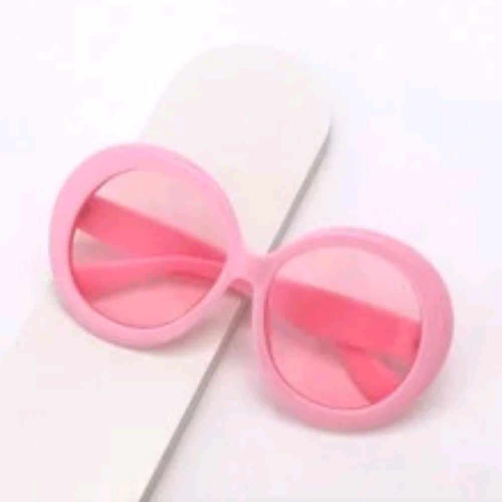 NEW Pink Oversize Round Fashion Sunglasses